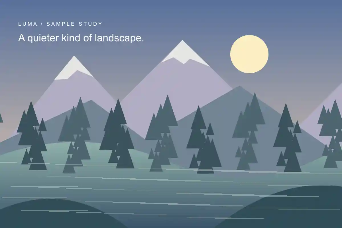 Landscape exported at 1200 pixels wide with WebP, quality 30