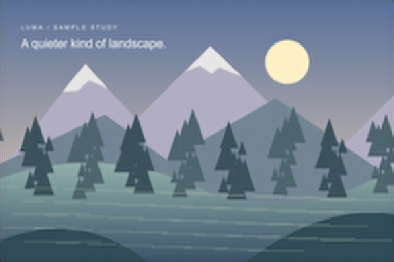 Landscape illustration enlarged using AI Fast